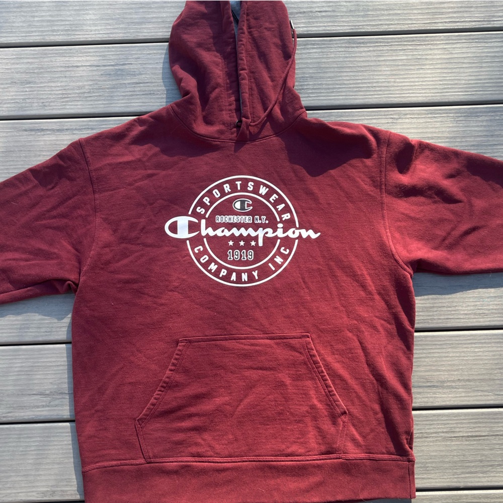 Champion; Authentic Athletic Wear; Maroon Hoodie; Heritage Collection; Men's XL